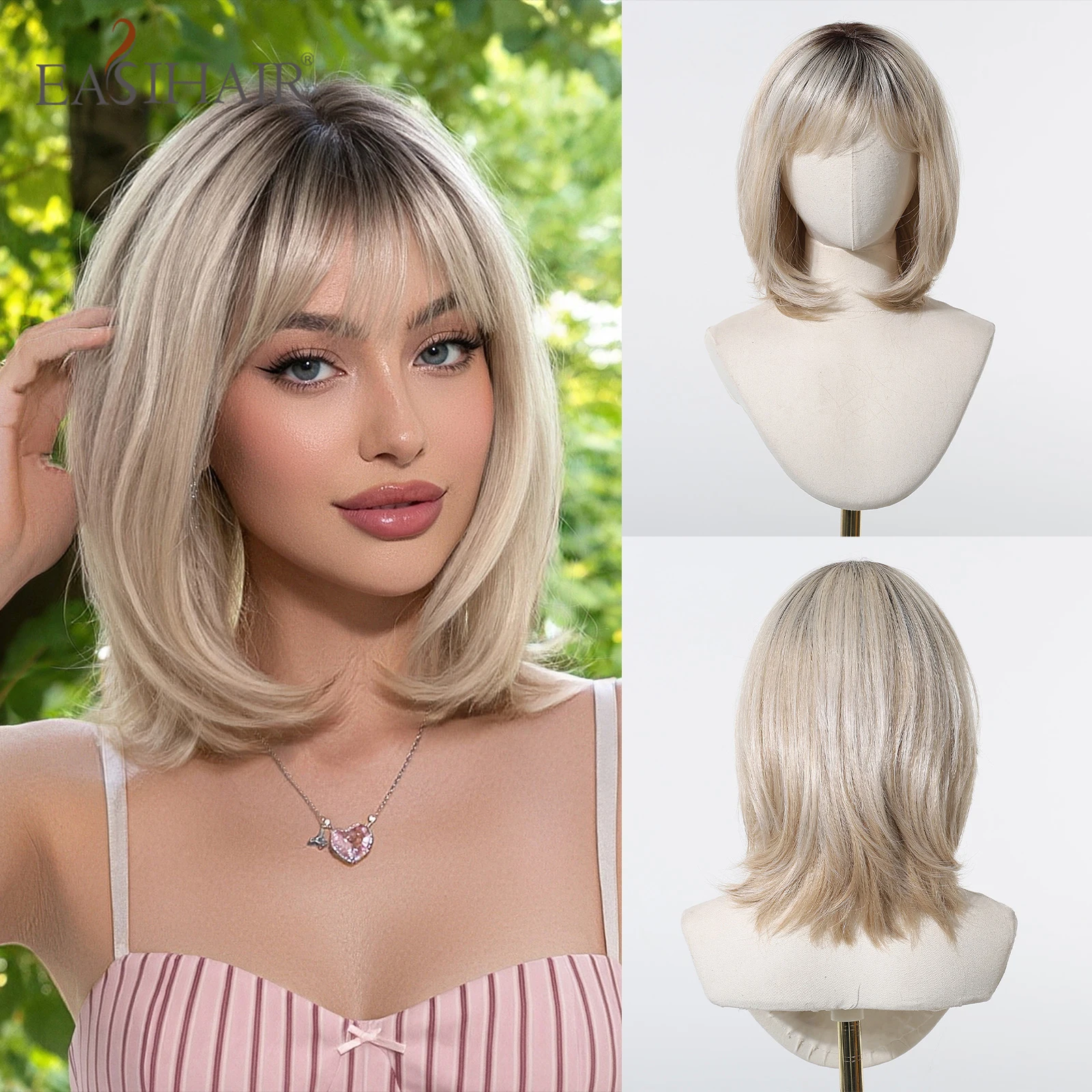 short-straight-blonde-blend-hair-bob-wigs-for-women-with-bangs-human-hair-mixed-synthetic-wigs-heat-resistant-lolita-daily-use