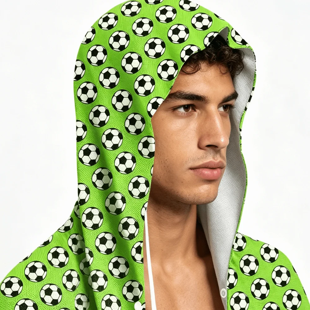 Quick-Dry Cooling Sports Scarf Football Pattern Breathable Hooded Headscarf Moisture-Wicking Multifunctional UV Protection Towel