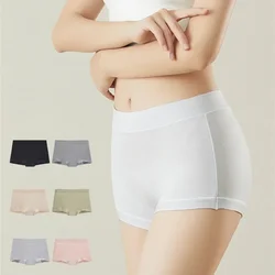 Women Modal Underwear Boxers Shorts Mid Waist Soft Safety Panties Elastic Breathable Comfort Underpants Sexy Intimates Lingerie