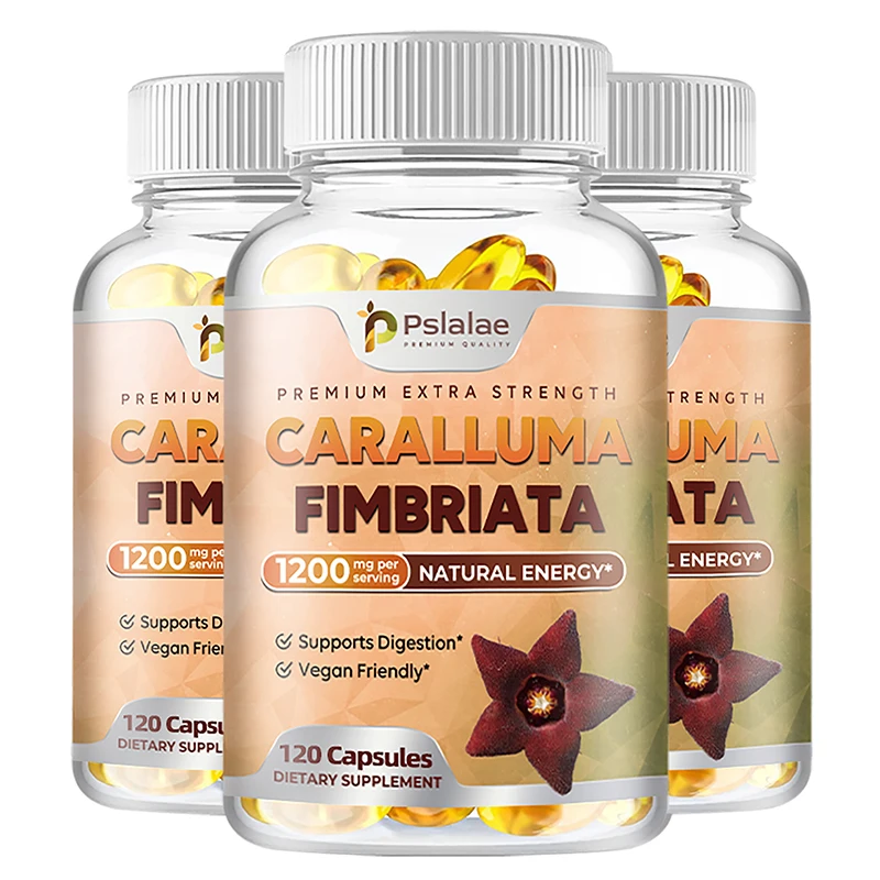 

Caralluma Fimbriata Extract 1200mg - Reduces Abdominal Fat Accumulation, Controls Appetite, Aids Digestion, and Relieves Stress
