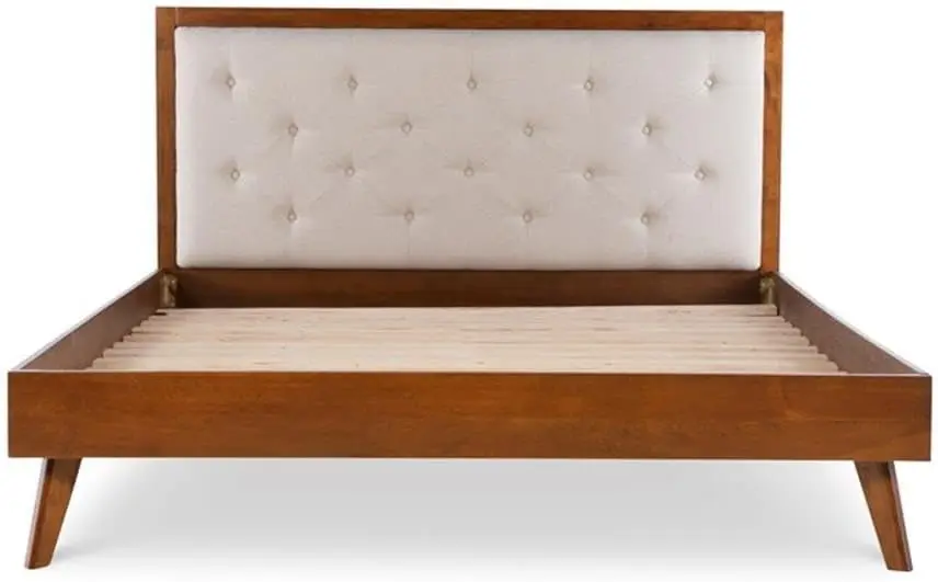 Moore Platform Wood Queen Bed In Brown