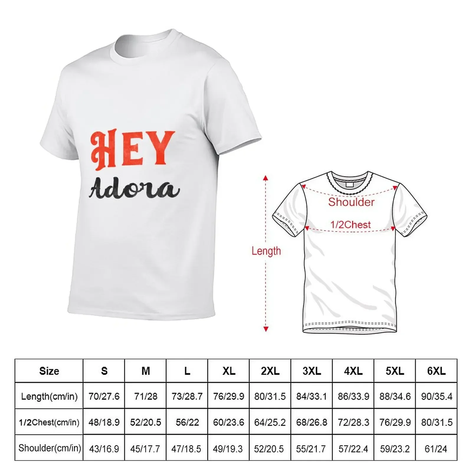 hey adora T-Shirt cute tops essential t shirt Blouse for a boy slim fit t shirts for men