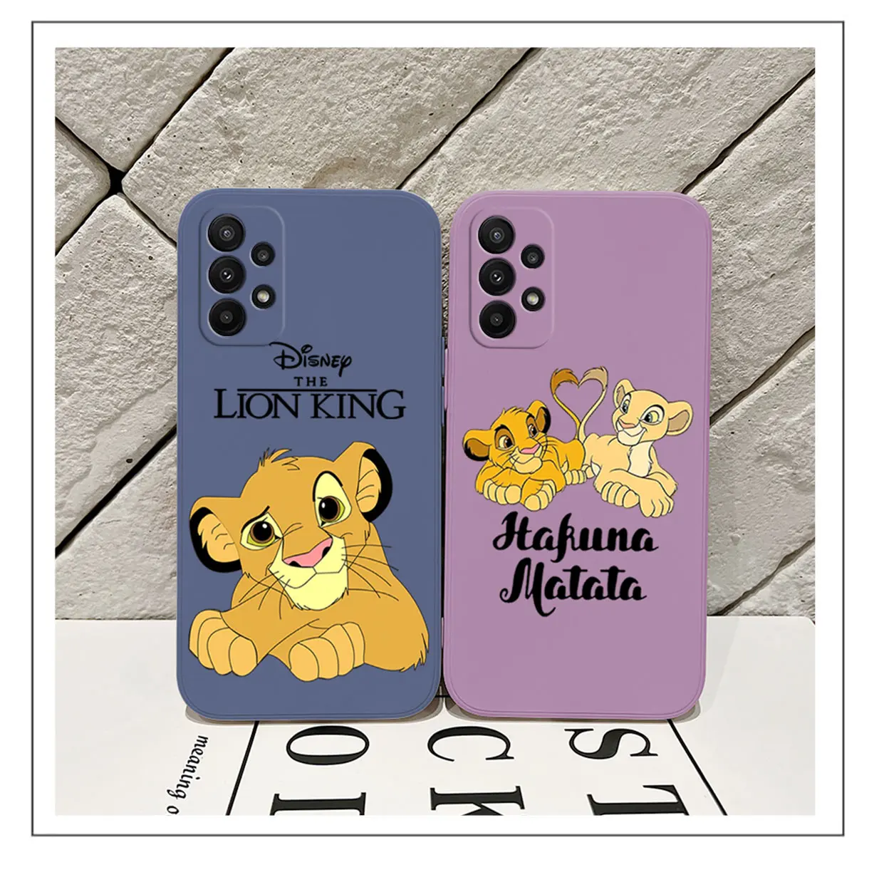 Lion King Simba Case For Samsung A54 A34 A73 A53 A33 A23 A14 A13 A03 A04 A72 A52 A32 A22 A12 A71 A51 4G 5G With Hand Strap