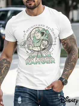 迪士尼玩具總動員巴斯光年T卹,酷炫汽車披薩星球街頭風情侶款男女通用夏季純棉女式寬鬆上衣 6 最佳銷售 巴斯光年原版 - №6