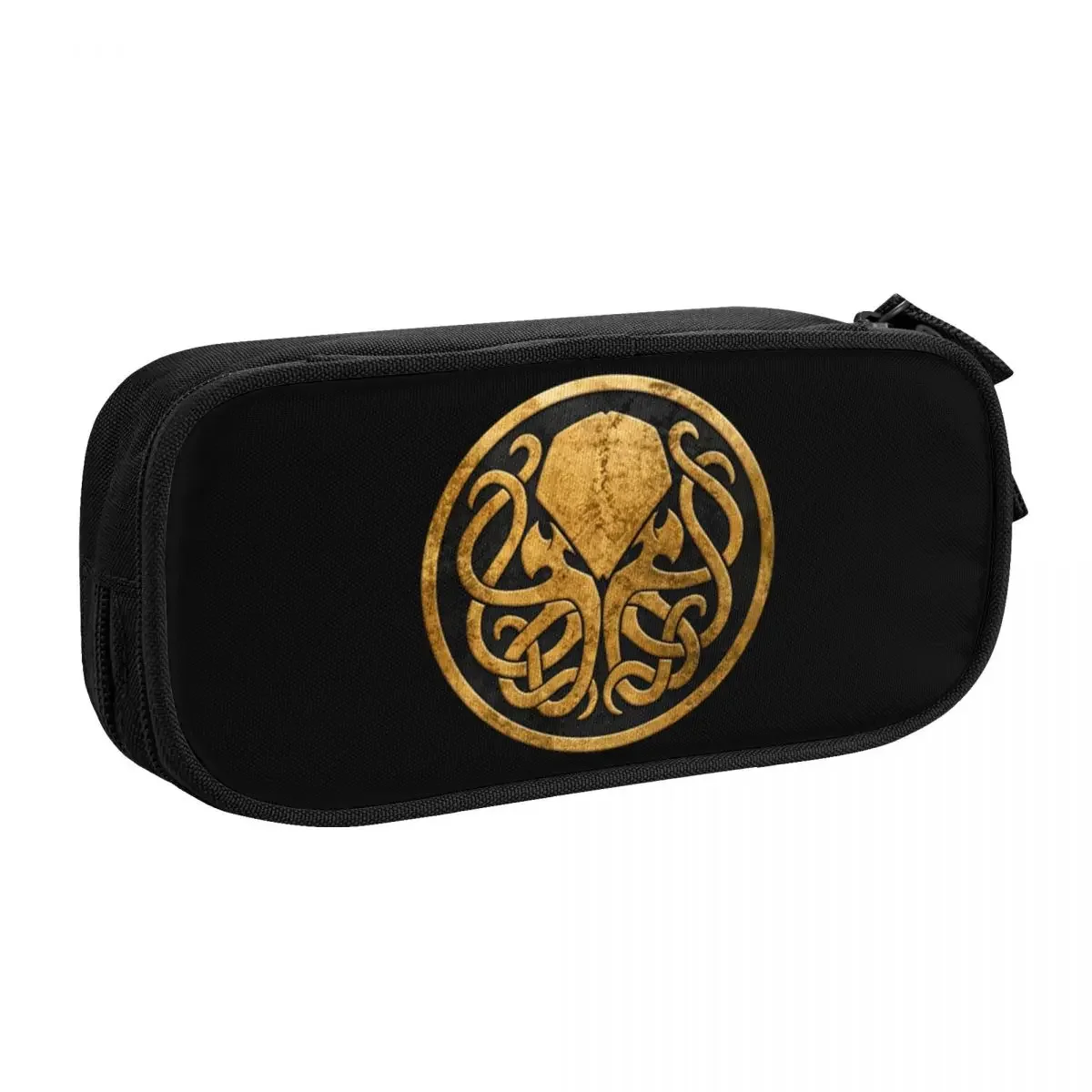 Custom Call Of Cthulhu Cute Pencil Case Boy Girl Large Capacity Lovecraft Monster Movie Pencil Bag School Accessories