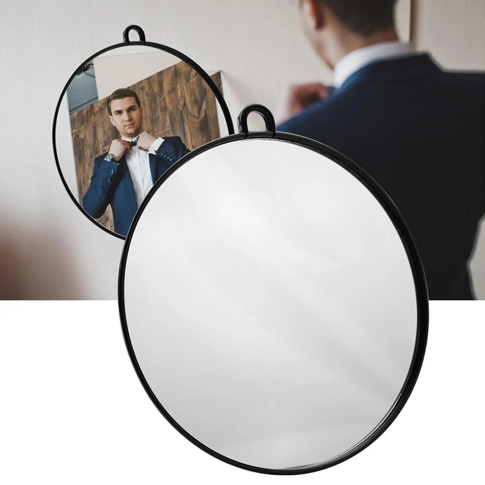 Miroir de maquillage rond portatif avec poignée, professionnel pour usage personnel et en Salon, outil de beauté