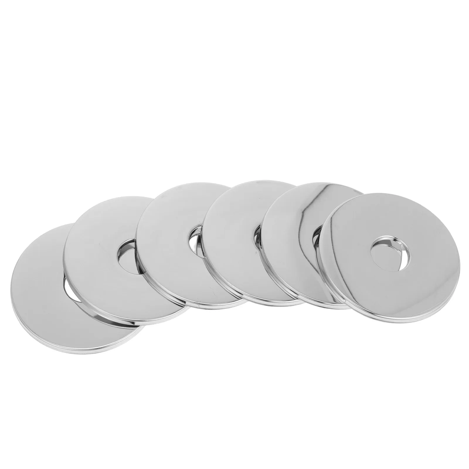 

Набор из 6 декоративных накладок из нержавеющей стали для душевых систем, 22 мм, круглые заглушки для отверстий в стене, для смесителей в ванной, декоративные фланцы для сантехники