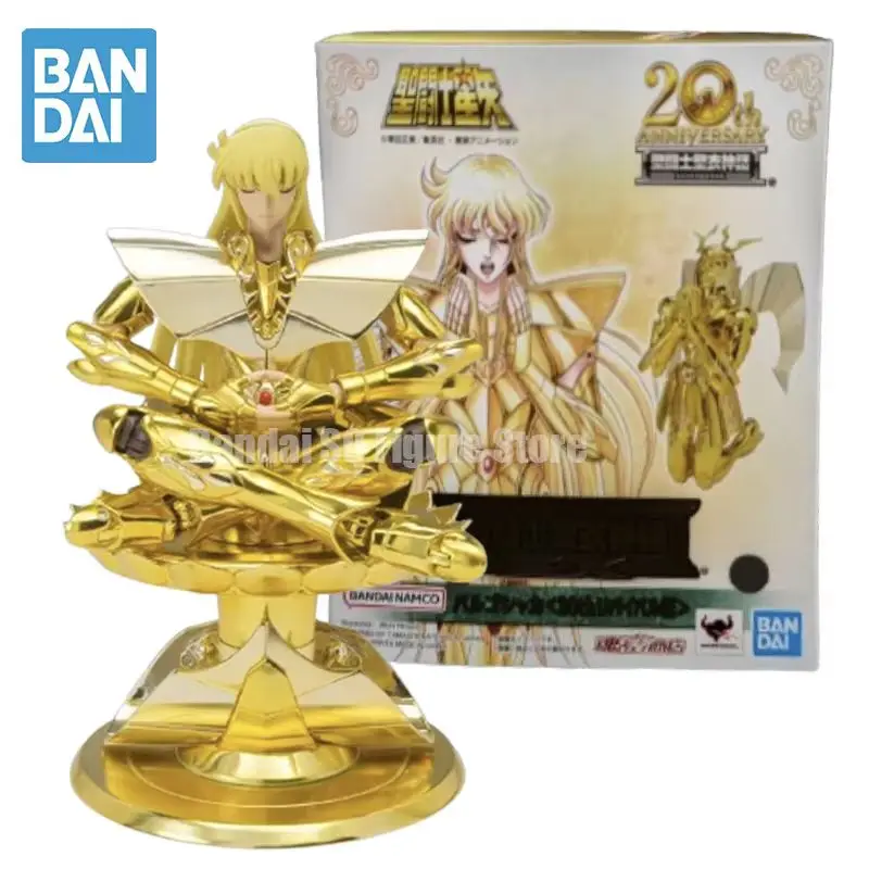 Bandai Original Saint Cloth Myth Ex Saint Seiya Virgo Shaka 20th Revival Figure Anime Pvc Action Collection Figurine Model Toys