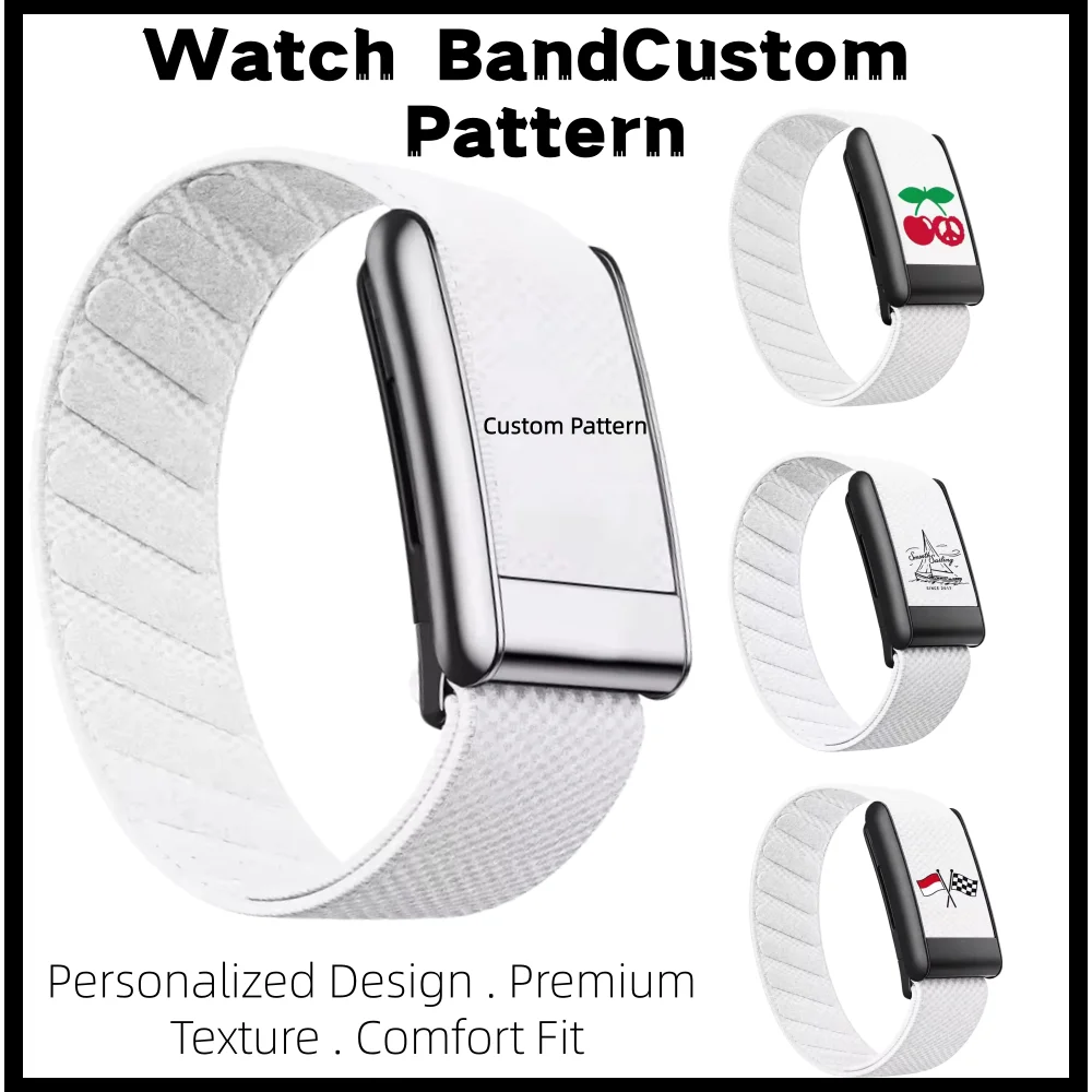 Custom Pattern Available Premium Nylon Braided Replacement Wristband for Whoop5.0/5.0 MG Sport Fitness Tracker Strap Accessories