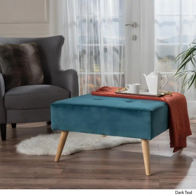 Ottoman Storage Bench, Upholstered, Modern Design, Easy to Assemble, Versatile Home Furniture