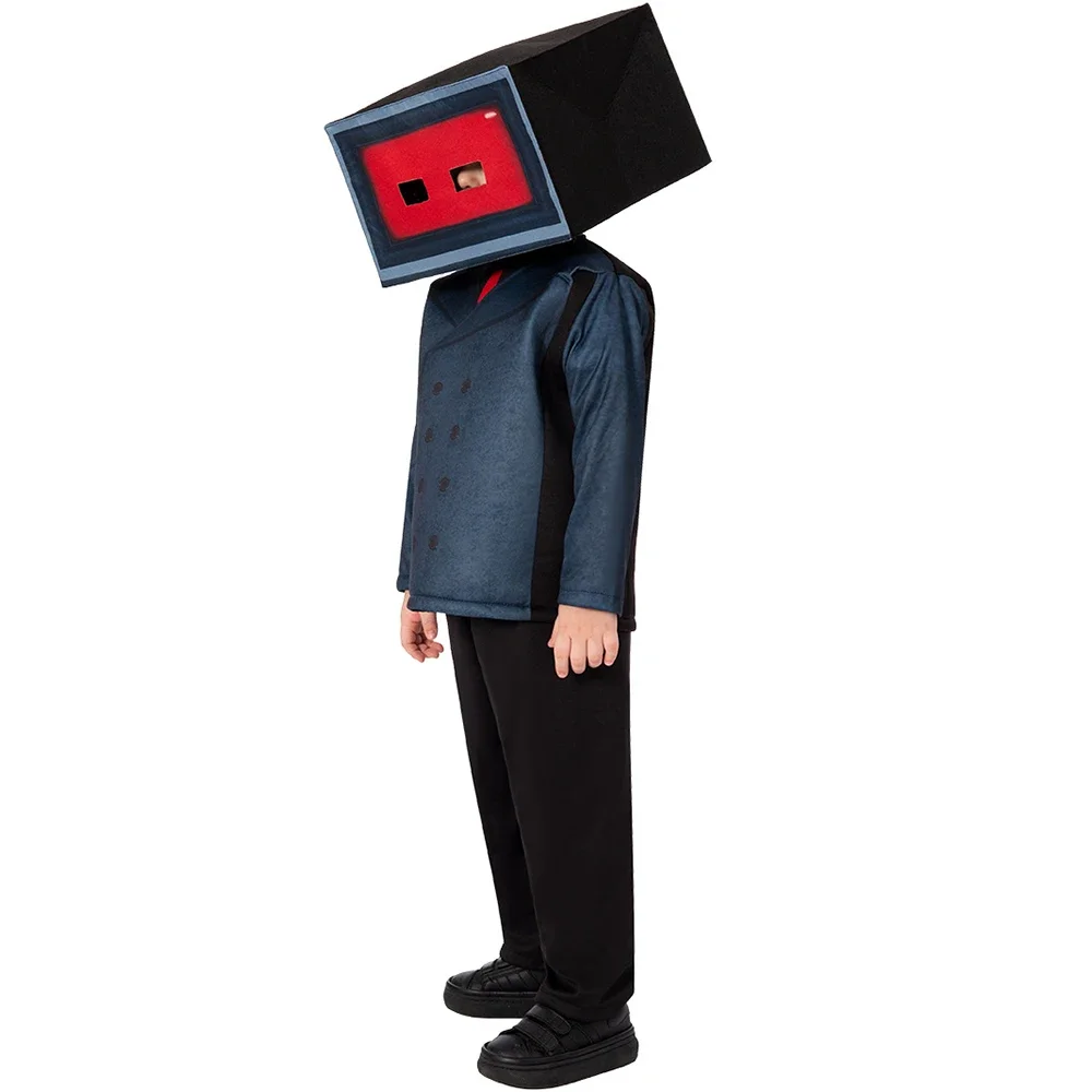 Vêtements de Cosplay de Toilette Skibidi pour Garçon et Fille, Ensemble Complet de Costume d'Halloween, avec Haut-Parleur de Jeu, Appareil Photo, Titan, TV, pour Homme, Enfant