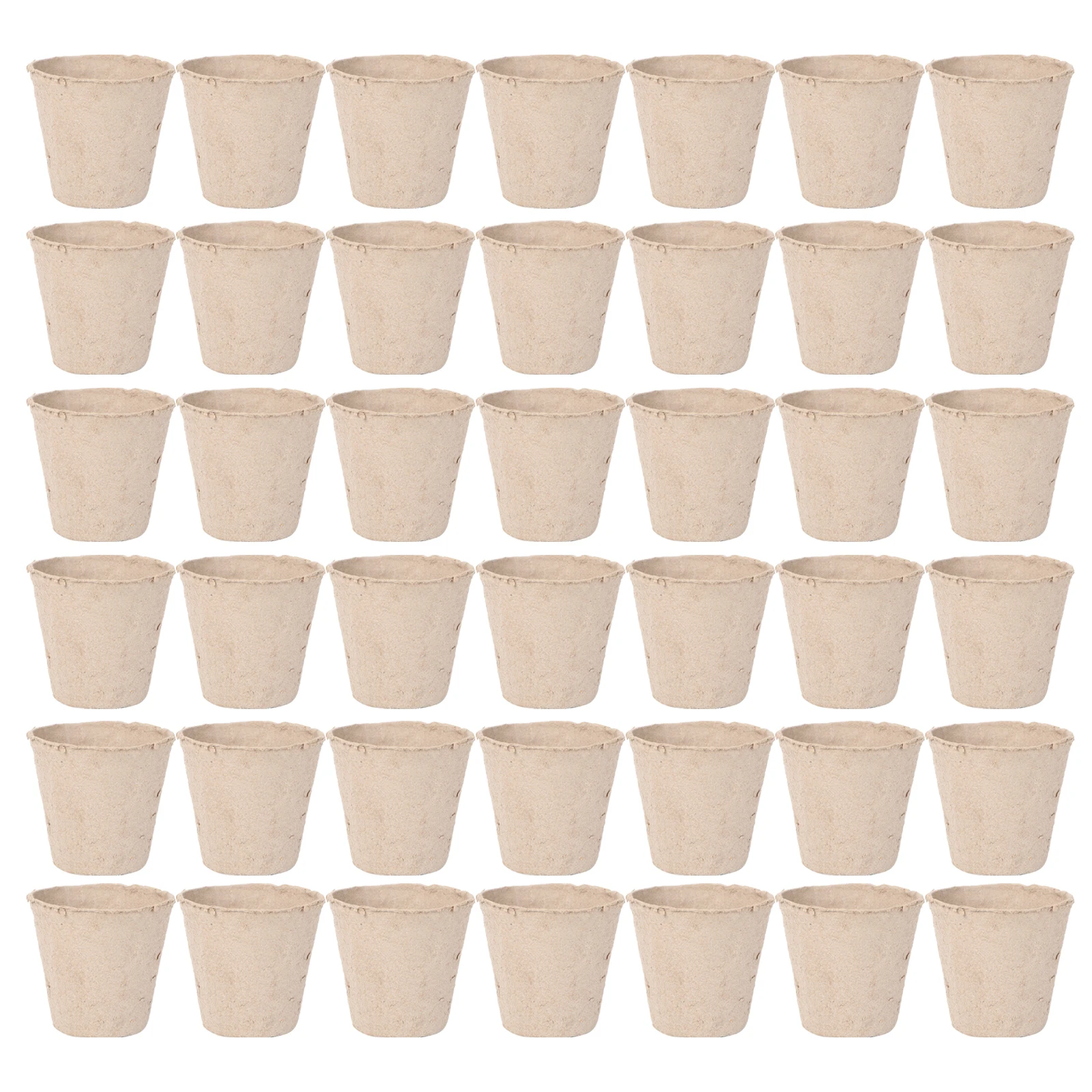 

50pcs Biodegradable Seedling Nursery Cups Paper Pulp Pot for Tomato Starter Supplies Peat Pots Planting