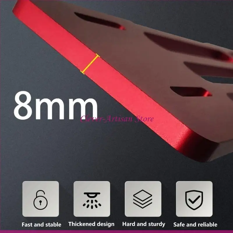 E06B Handheld Circular Sciage base base Guide coupe d'installation rapide pour le travail du bois