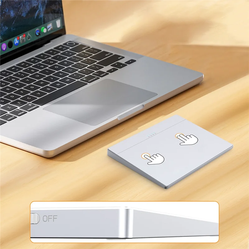

A19E-USB Touchpad Mouse Multi-Gesture Wireless Touchpad Type-C Rechargeable Wired Precision Trackpad For Computer Notebook