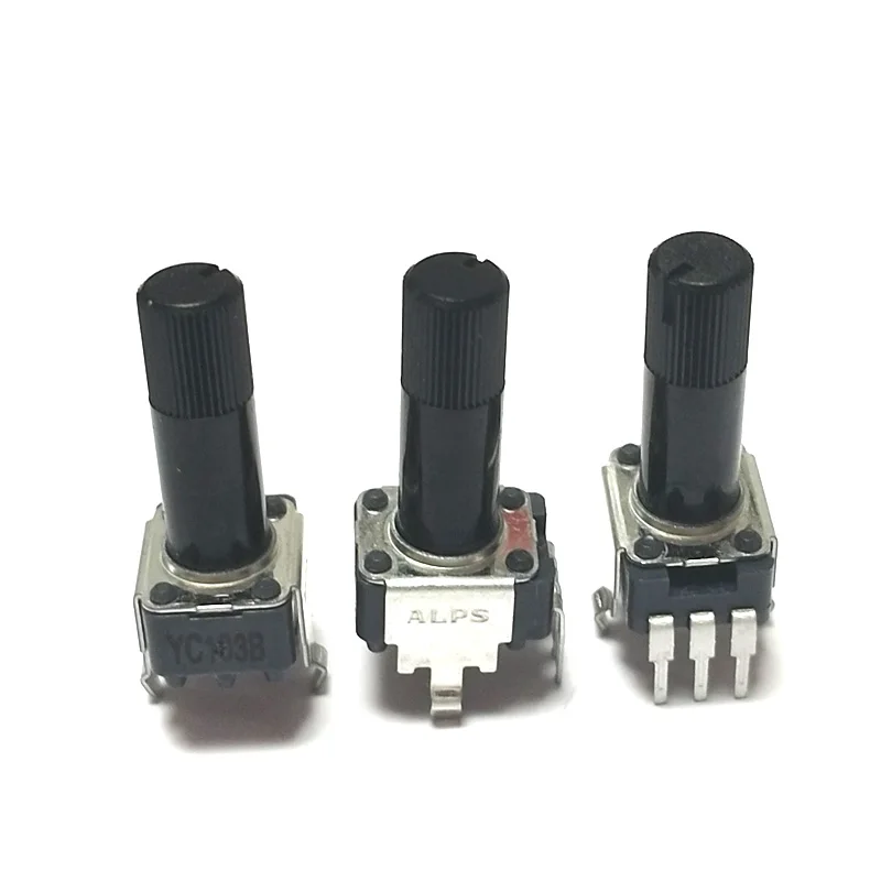 5PCS Japan ALPS RK09 Rotary Potentiometer B10K Electronic Keyboard Tuning Volume potentiometer flower shaft length 18MM