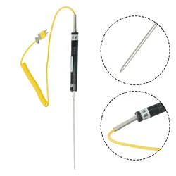 1pc K Type Thermocouple Temperature Probe Sensor 500°C For Thermometer NR-81533B / 81531B / 81532B / NR-81530 / NR-81539