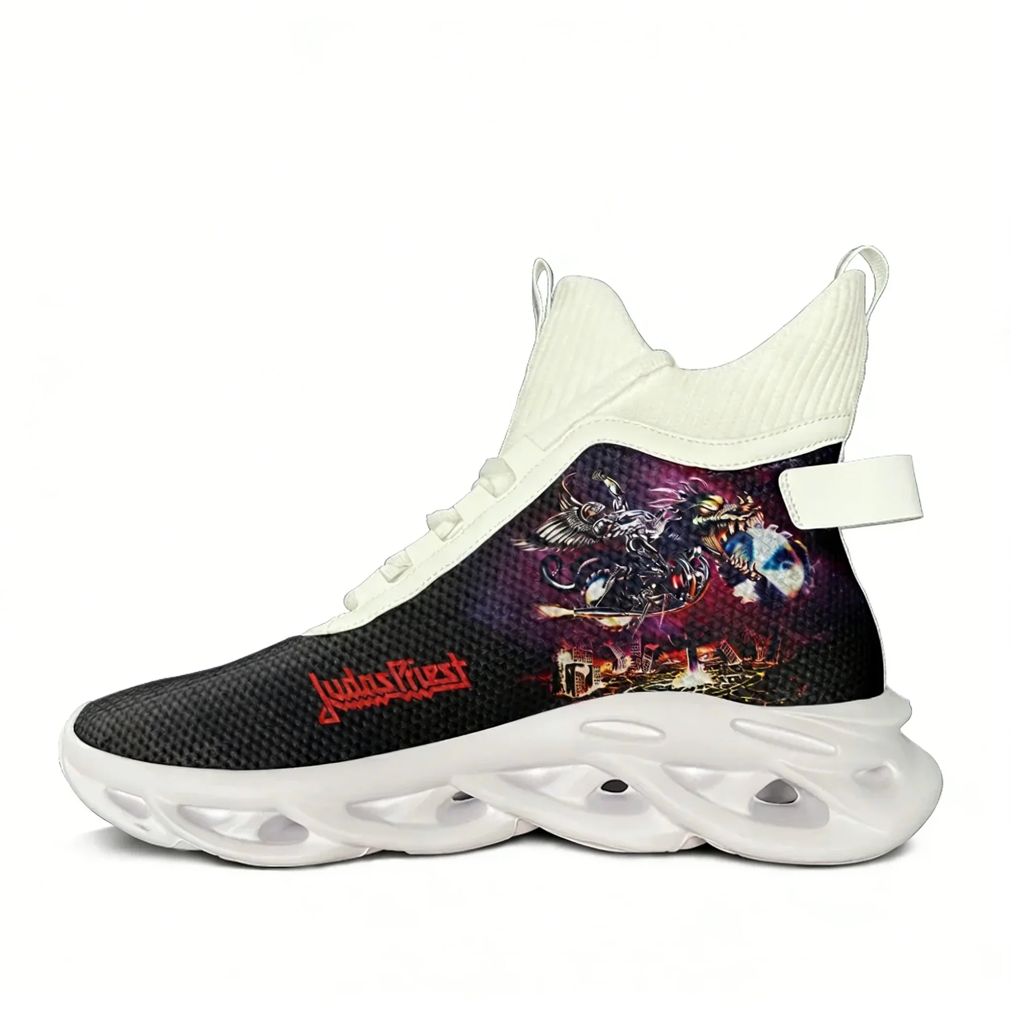 Judas Priest High Top Flats Sneakers Mens Womens Teenager Sneaker High Quality Personalized Fasion Casual Shoe Customize Shoes