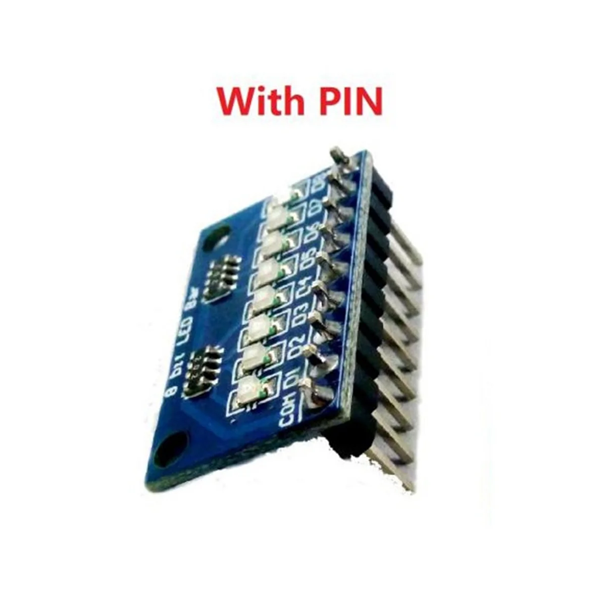 ABBH-10Pcs 3.3V 5V 8 Bit Blue Common Cathode LED Indicator Module DIY Kit for Arduino NANO UNO Raspberry Pi 4 Nodemcu