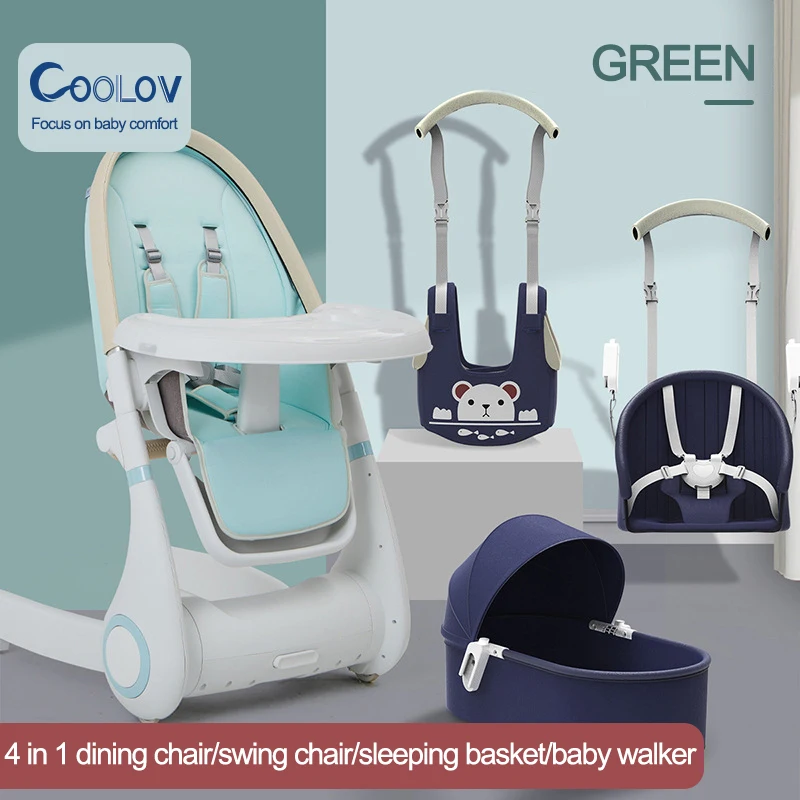 nieuwste modetrend babyvoedingsstoelen kinderwagens 4-in-1 multifunctionele C102 eetkamerstoel