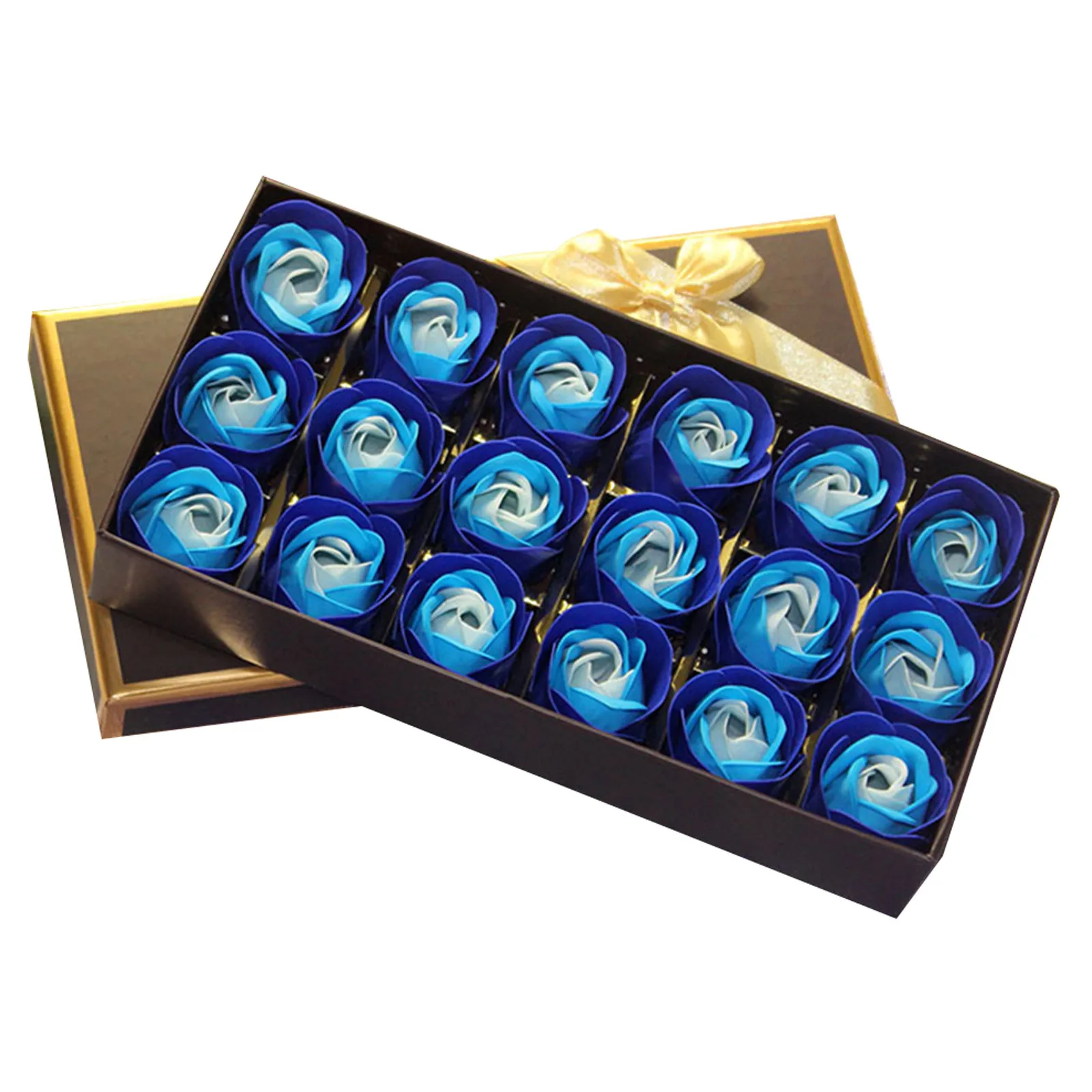 

18Pcs Scented Bath Soap Rose Flowers Artificial Gift Box Perfect for Valentine's Day Mother's Day Wedding Birthday