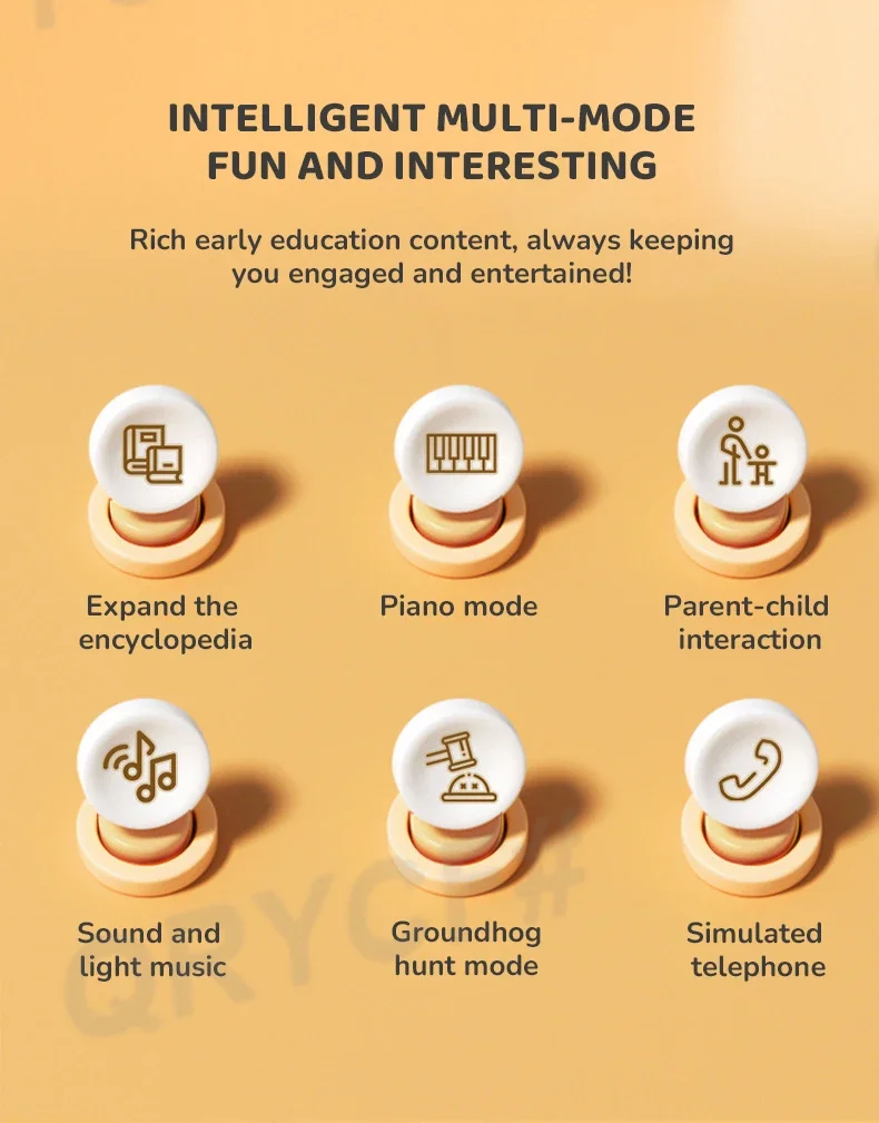 Electric Telephone Toy Cartoon Piano Music Light Activity Multifunctional Kid Musical Learning Toys for Children Christmas Gifts