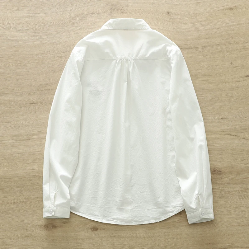 New Spring Autumn Women Bow Embroidered Long-sleeved Shirt White Color Cotton Casual Sweet Female Slimming Blouse Tops U040