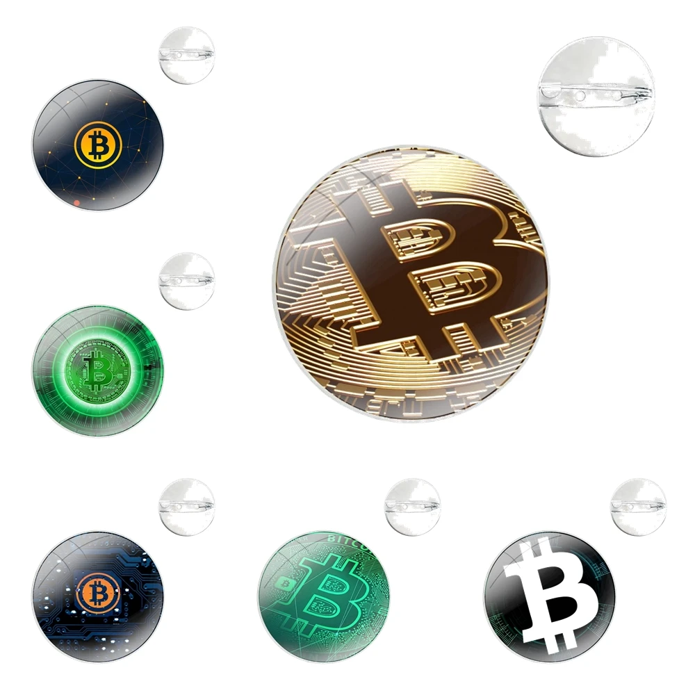 I Love Accept Bitcoin Pin Icons Brooch Jewelry Accessories