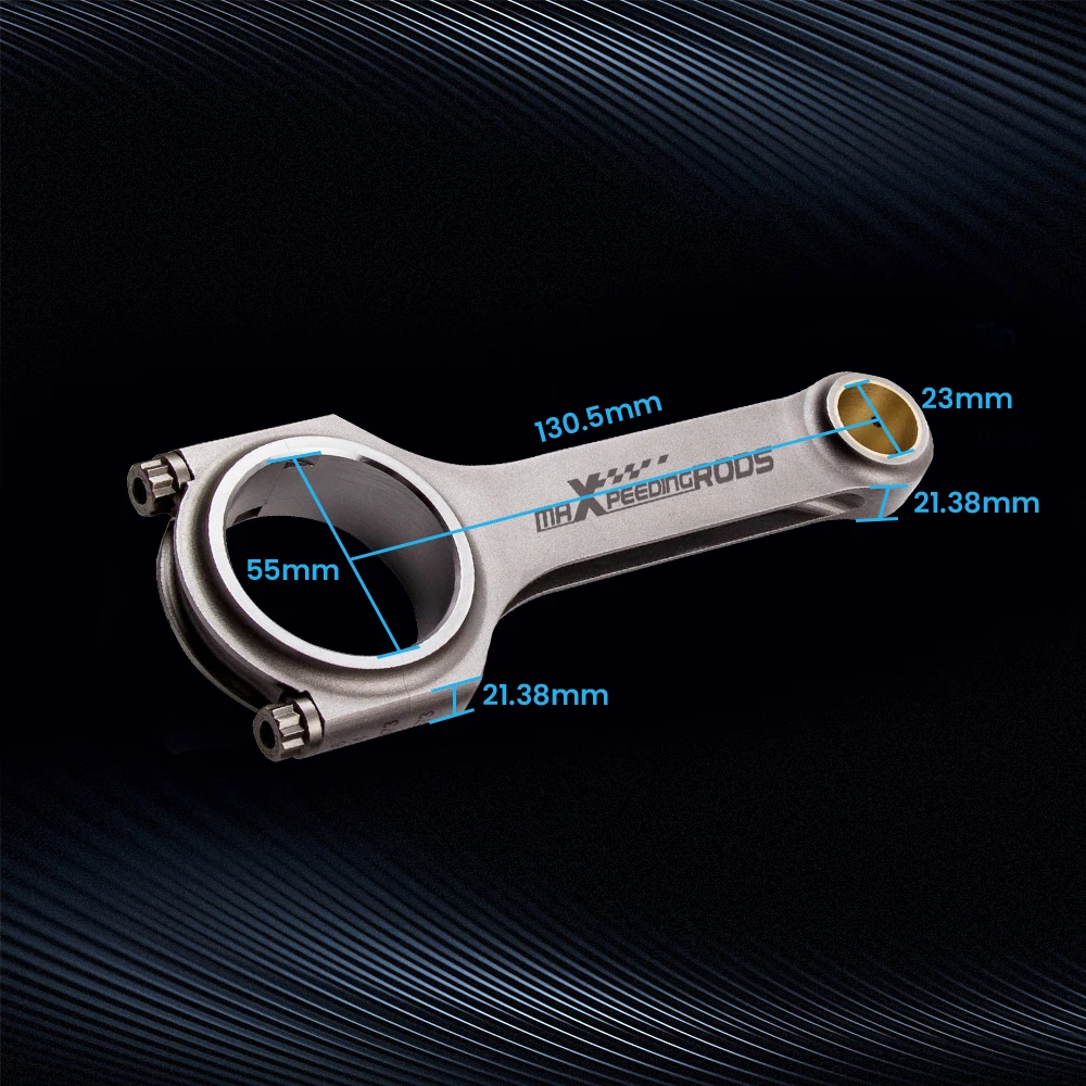 Forged 4340 Connecting Rods for Subaru Impreza STI EJ20 EJ25 2.0L 2.5L Bellie Pleuel Crankshaft Floating Shot Peen H-Beam
