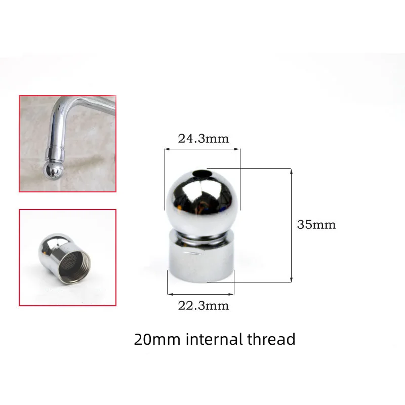 1PC Shower Head Top Spray Connect Joint Stainless steel Universal Rotation Ball Joint with washer Bathroom Sprinkler Accessories