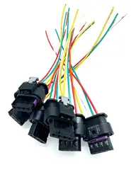 Applicable to Audi A4 A4L A6L A8 Q7 3.0 T intake pressure sensor plug 4F0973704 original factory wiring harness 15CM
