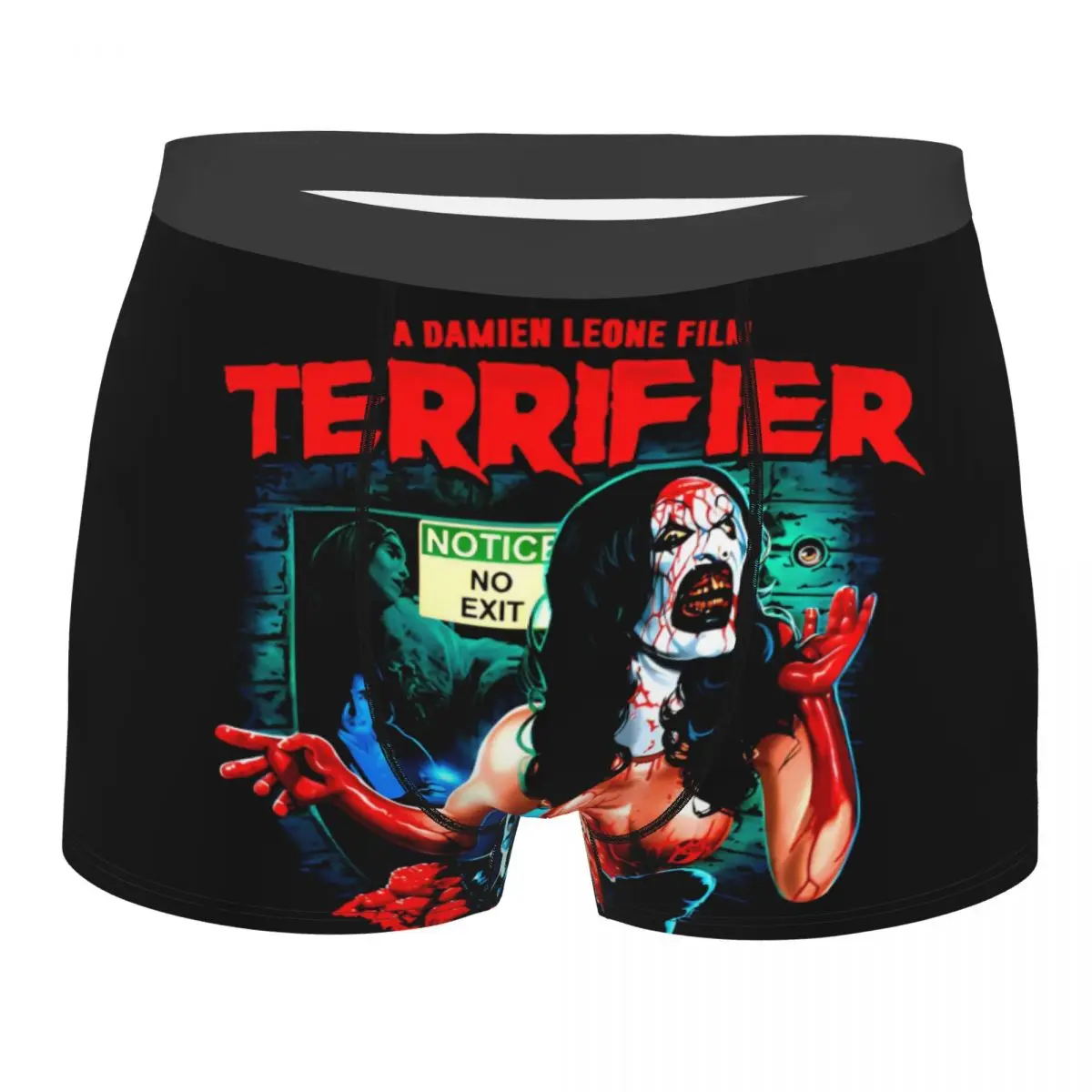 Terrifier 3 Spaventoso el payaso hombres ropa interior Halloween sangre Navidad Boxer calzoncillos cortos bragas transpirables calzoncillos Homme S-XXL