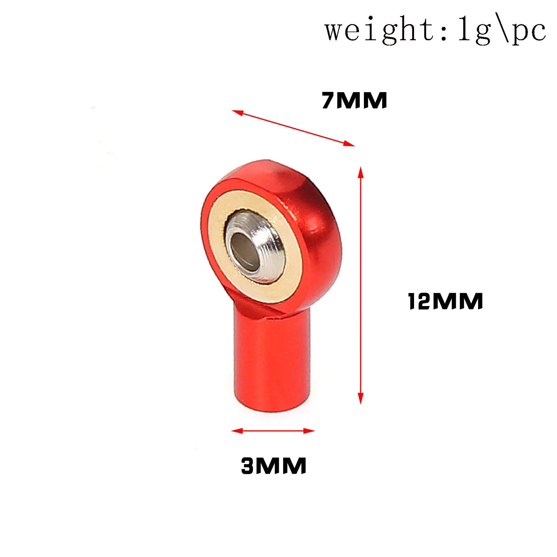RED SPIDER 5pcs M2.5 Link Rod Joint Ball End Head Holder for RC Model Car Boat Airplane Trucks