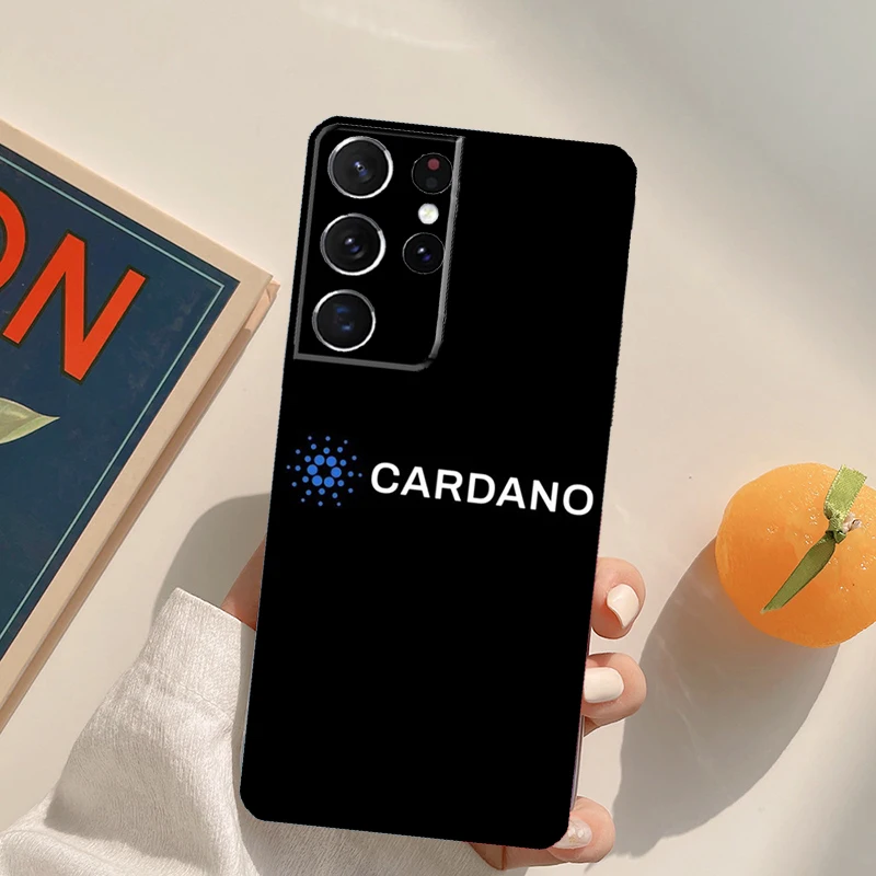 Etui na telefon Cardano Coin Ada Cryptocurrency do Samsung Galaxy S24 S25 Ultra S20 S21 S22 S23 Plus S9 S10 S24 FE Back Cover