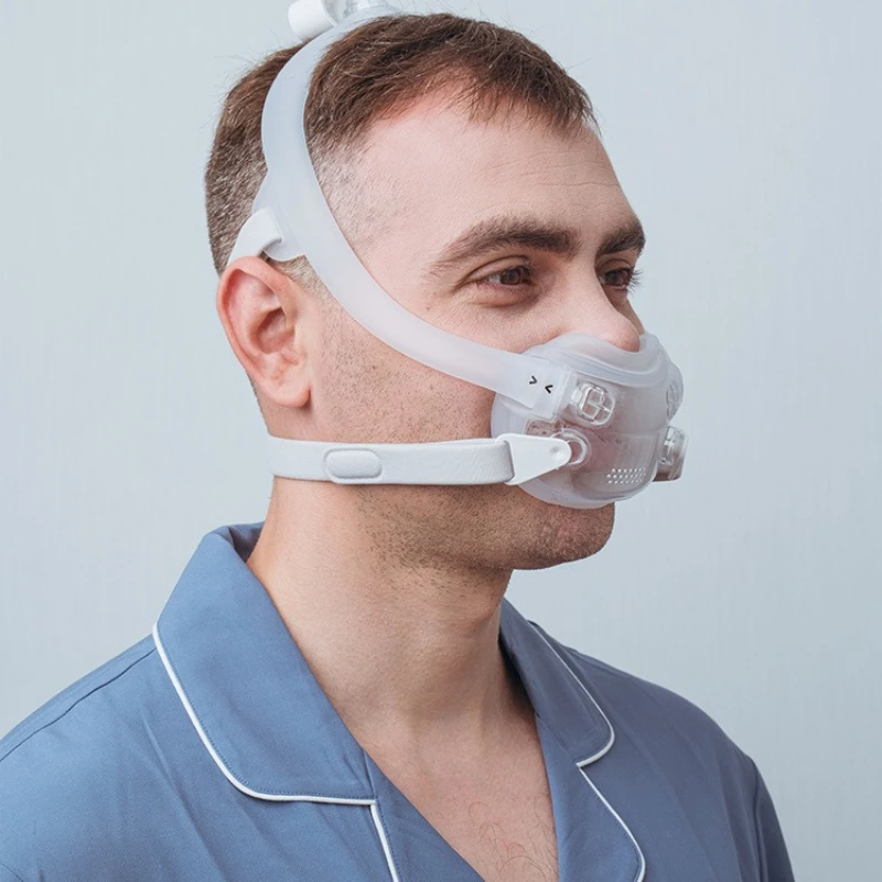 F6S Sleep Breathing Household Ventilator Nose Mouth Mask Snout Stopper Three Sizes S/M/L Cushion Replacement CPAP Breathing Mask view 2