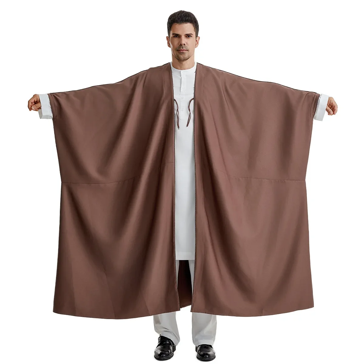 

Ramadan Jubba Thobe Prayer Clothes Men Kebaya Open Muslim Kimono Abaya Turkey Arabic Islam Djellaba Homme Robe Musulmane Hombre