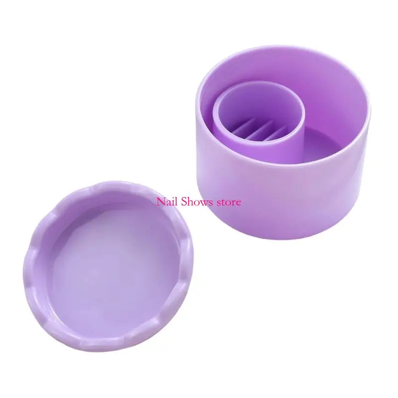 E0BC – nettoyeur professionnel brosses à ongles organisateur stylos scintillants, avec couvercle anti-poussière, pour