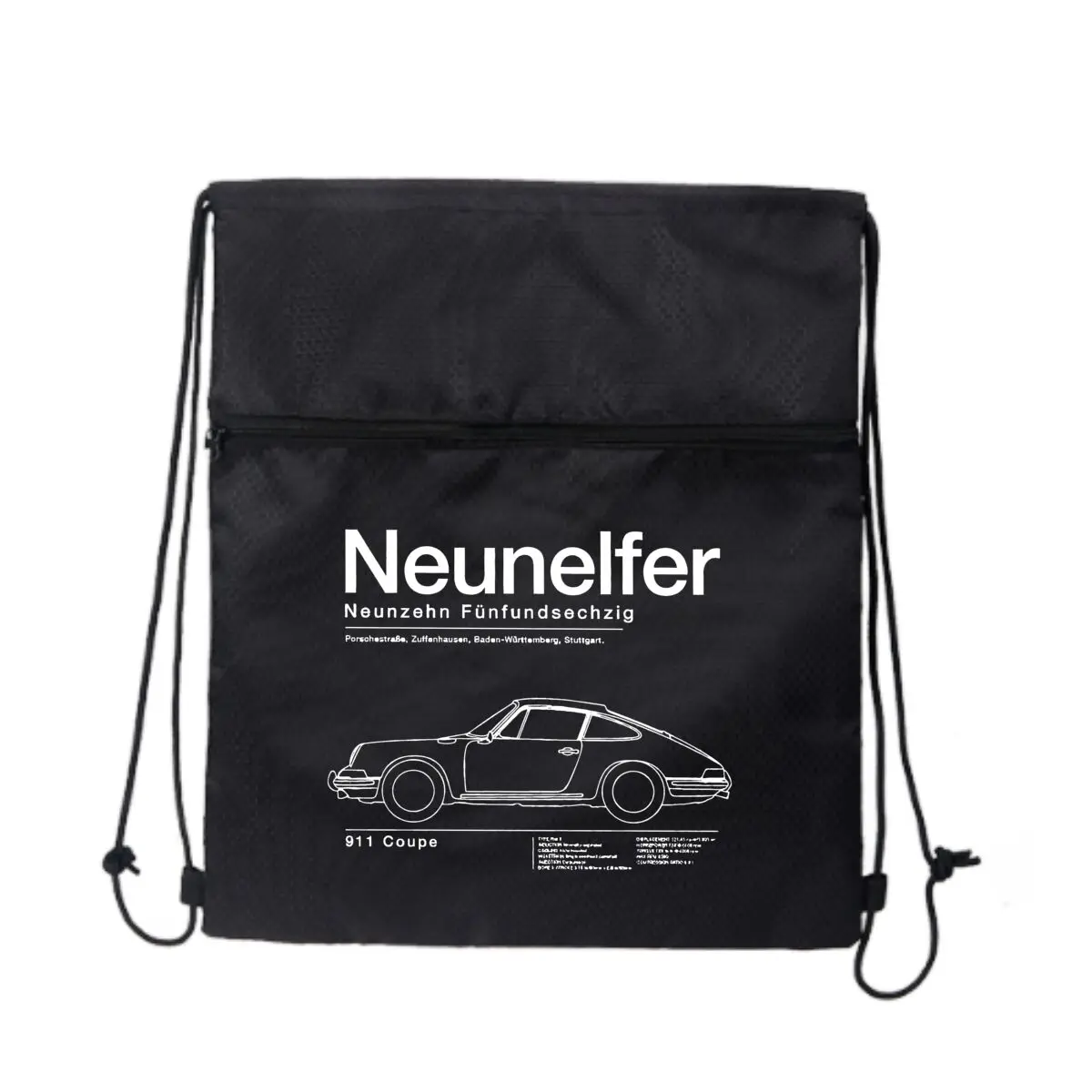 

Neunelfer's Automotive Art — реверсивный стиль с классическими автомобилями, простой рюкзак с карманом на шнурке для занятий спортом на открытом воздухе