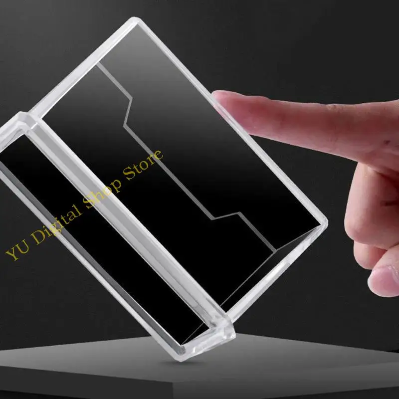 

96BA Premium Clear Card Holder Holder Card Card Box Хранение визитных карточек для корпуса 210-карт емкости 3 разделители