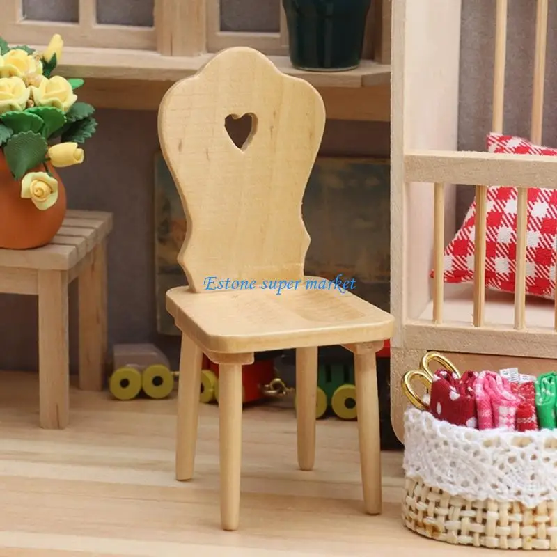 090B Simulation Doll House Furniture Miniature Chair Model Figure Scene Setting Props