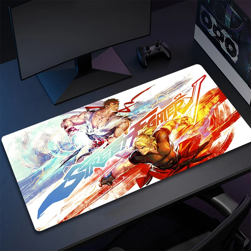 Street Fighter Large Mouse Pad Gaming Mouse Pad PC Gamer Computer Mouse Mat Big Mousepad XXL Carpet Keyboard Desk Mat Mause Pads