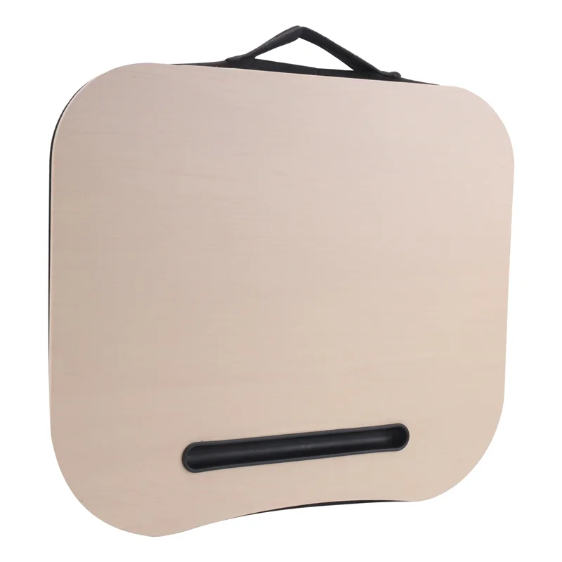 A08E-Desk Bed Cushion Knee Lap Handy Computer Reading Writing Table Tablet Tray Cup Holder Laptop Stand Cushion Desk Office Lapt