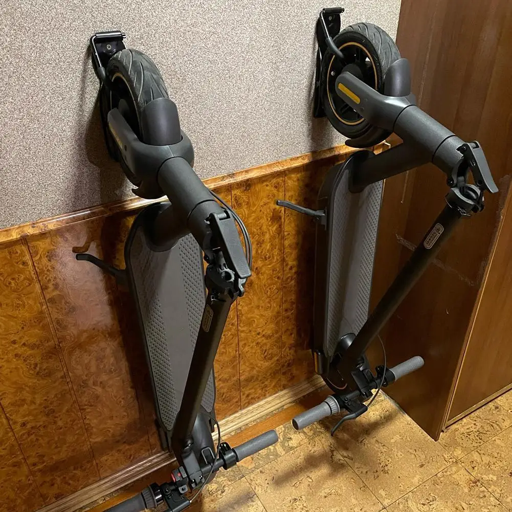 Electric Scooter Wall Stand Holder Set for M365 Pro 2 Kugoo M4 Hanger Rack Hooks Kick Scooter Wall Mounted Display Rack