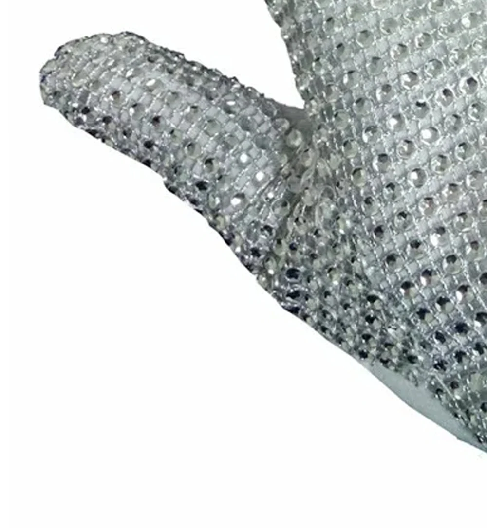 Role Playing Handmade Imitation Diamond Sparkling Concert Gloves