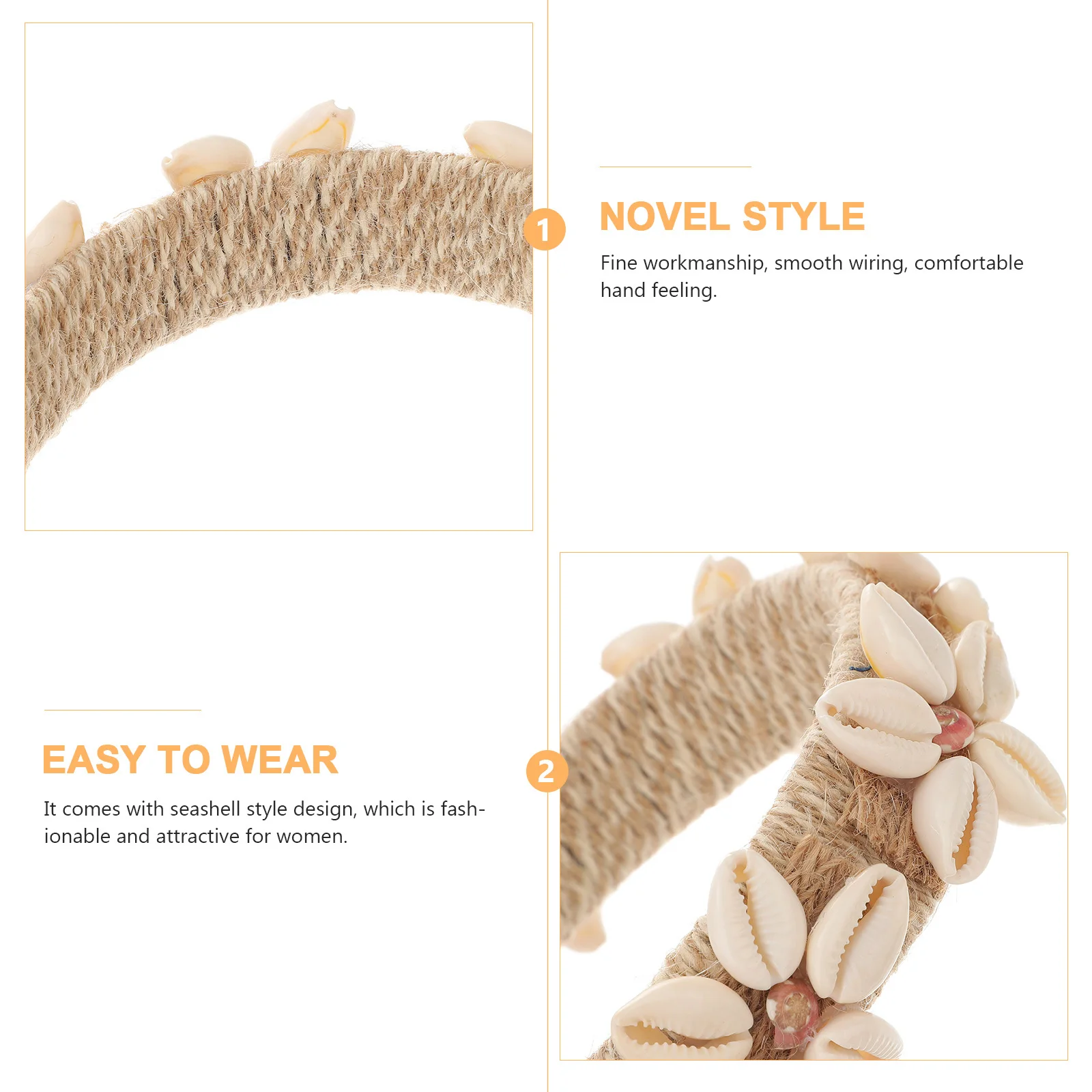 صدف الشعر هوب النساء أزياء أغطية الرأس حافة واسعة ل سبا قناع الوجه تجريب ارتداء اليومي حزب اكسسوارات الزفاف تصفيف الشعر #5