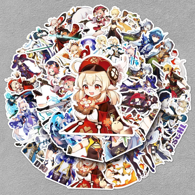 

Custom.50 Pieces-Border Game Secondary Cartoon Character Graffiti Decoration Notebook Notebook Cup Material