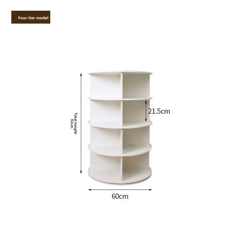 

360-degree Rotating Wooden Modern Shoe Rack Space-saving Living Room Display Cabinet Home Furniture