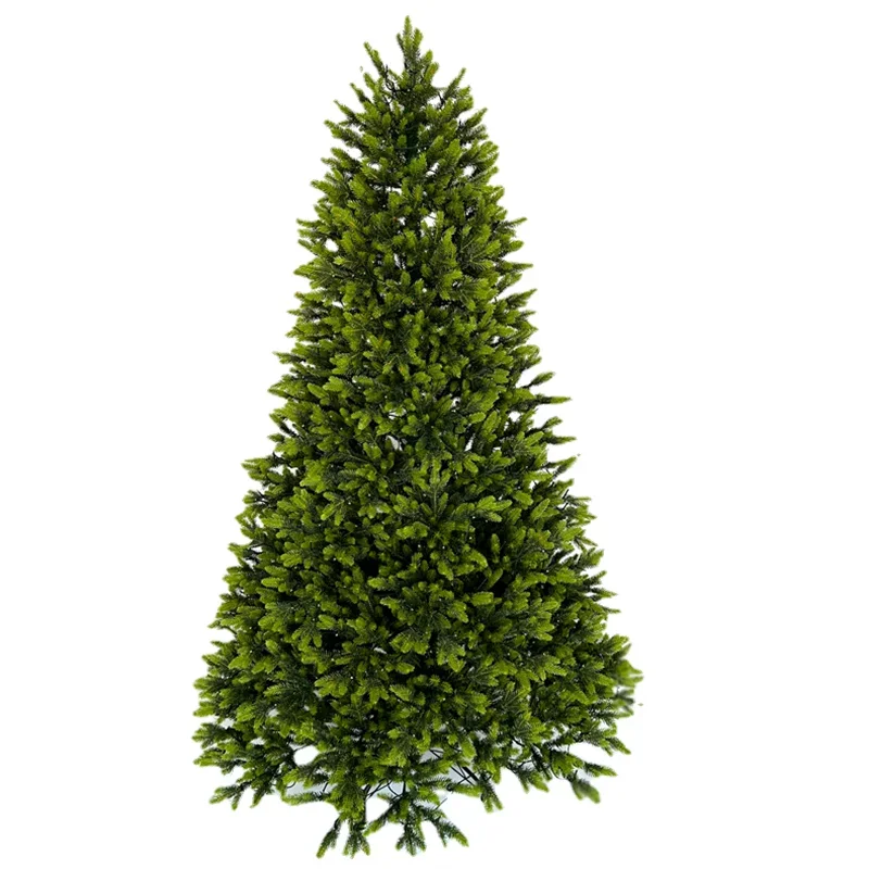 Pure PE Christmas tree Environmental luxury encryption lights flocked decorations Christmas Trees