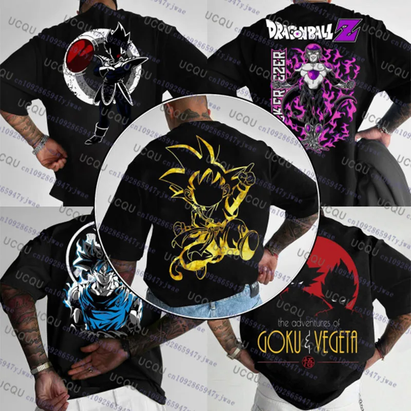 

Dragon Ball 2026 Summer Men's Women's Streetwear Tshirt Anime Printed Casual Loose Version Harajuku Parent-child Tee Clothing
