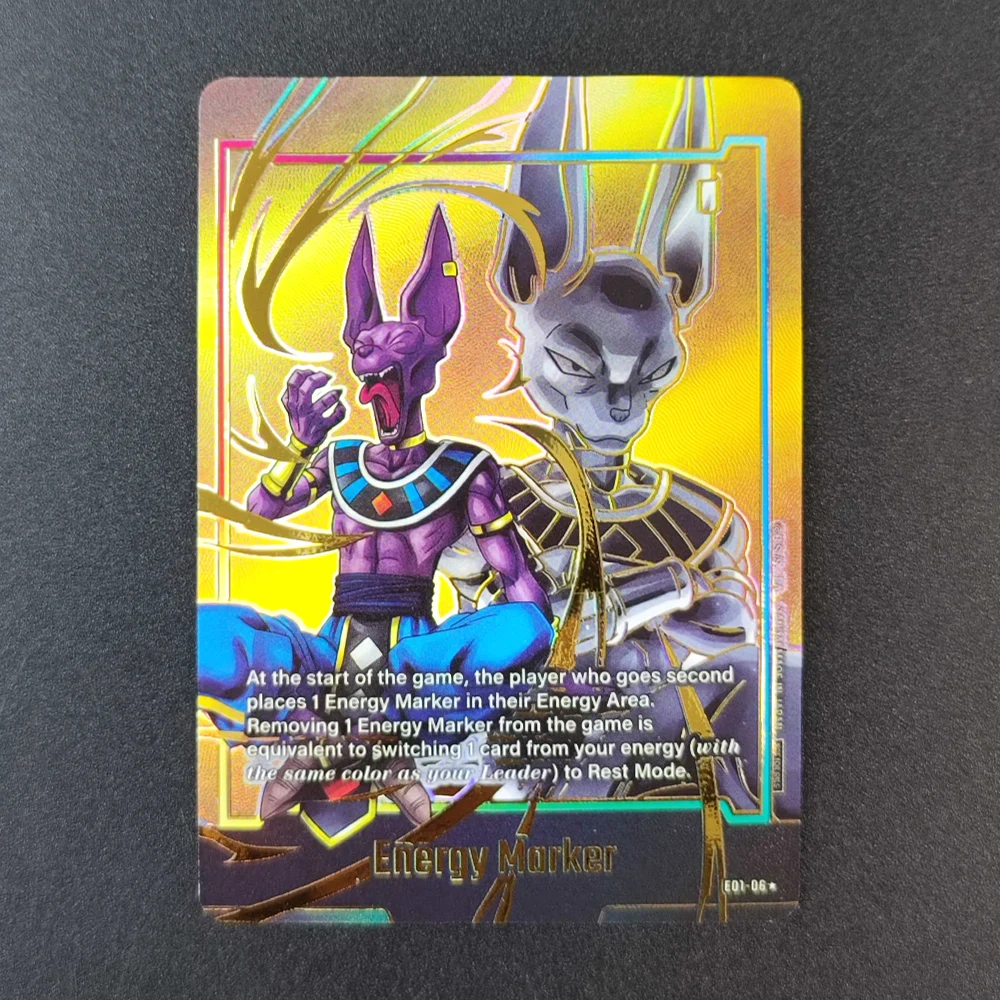 63X88mm DIY 英語版 ドラゴンボール トランクス コレクションカード カラーフラッシュ ホットスタンピング フュージョンTCG アニメカード ギフト おもちゃ