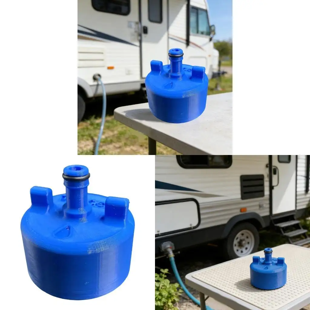Motorhome Leakproof Filler Cap Campers Water Adapter Suitable for Most Caravans Vehicle Models Space Saving Design